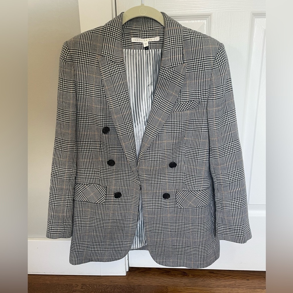 Veronica Beard Dickey Blazer Jacket Plaid